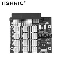 TISHRIC-Dell 서버 전원 공급 장치 브레이크 아웃 보드 델 750W/1100W/1 600W/2000W/2400W 12PCS 6 핀-8 핀 케이블 포함, [01] Single Board