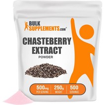 벌크서플먼트 BulkSupplements Chasteberry 여성 체스트베리 추출물 바이텍스 250g, 2팩