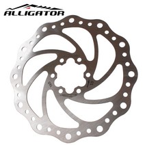 ALLIGATOR 웨이브 스틸 로터 160mm 180mm 203mm (자전거 MTB 디스크 브레이크 6볼트), 1개