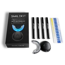 [MSDS 있음]SMILEKIT 치아미백기 마우스피스 투명, 블랙