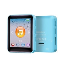 1.8 "미니 MP3 플레이어 디지털 음악 미디어 풀 스크린 스피커 스테레오 HiFi 4/8/16/32GB, 03 Blue_03 8G