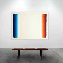 Lee Ufan 이우환 작가 액자포함 line 여백 Dialogue, 유형A40x60프레임리스