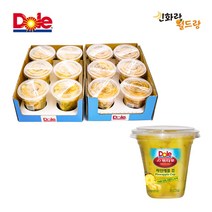 Dole 컵과일 후룻컵 198gx12개 파인애플컵 간편간식 디저트 슬라이스과일 무배, 198g, 12개