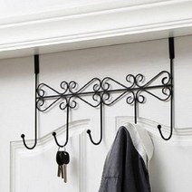 스탠드 행거옷행거 옷거치대 가구 사무실 스탠딩 튼튼한 행거 시스템 폴행거 문 걸이 이상 펀치없는 옷 모자 가방 후크 부엌 욕실 수건 키 홀더 금속 옷걸이 브래킷 7