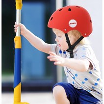 마이크로킥보드헬멧 아기킥보드 유아헬멧 자전거안전모, 크림