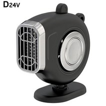 car heater 12v24v hot air fan car heater defroster 휴대용 유리 demister 난방 windshield windshield, 24v 블랙