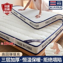 남극 라텍스 푹신한 매트리스 더블 침대 퀸 매트 메모리폼 1인용 2인용 원룸 싱글 허리에 좋은 기숙사 학생 더블 바닥