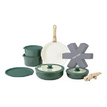 Country Kitchen 13피스 냄비와 프라이팬 세트, 세이지