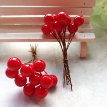 과일 장식품 소품 모형 자연물환경구성 인테리어 선물, [06] 시뮬레이션된 작은 붉은 과일 100개/직경 1