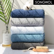 송월타올 오브제 130g 수건, 화이트, 5장