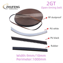 2gt 3d 프린터 gt2 개방형 동기 타이밍 벨트 너비 910mm 방진 고무 및 pu 강선 (두꺼워짐) 길이 1m, 10mm, 100m