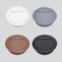 생활스토리 전선캡 홀캡 책상 선정리 전선 구멍 마개 원형 타공 커버 가구 데스크, 블랙