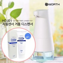자동센서 손소독제 손세정제 [CL]디월스 거품 HDJ01 자동세정제 플러프 거품기 디스펜서, 화이트(HDJ01)