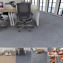 바닥 매트 시공 카페트 재질 거실 사무실 바닥, 그레이_50x50cm