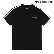 데상트 공용 3X3 트랙 반팔티 SM223XTS54 BLK