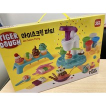 타이거도우 아이스크림 파티 유아용 클레이 세트, 혼합색상, 4세트