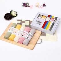 쌀소면 오색소면 흑미 현미 단호박 백년초 연잎 소면 선물세트 400g 5개입, 선물세트(400gx5)