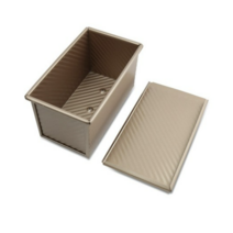 이홈베이킹 줄무늬 샌드위치 식빵틀 + 뚜껑포함 450g, 3개