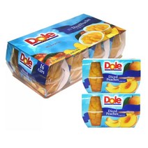 코스트코 돌 Dole 다이스 복숭아 과일컵 16개 x 2팩, 코스트코 돌 다이스 복숭아과일컵16개x2팩