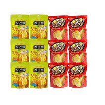 씩씩가게 자가비 짭짤한맛 + 눈을감자 6봉씩 총 12봉 / 감자칩 감자스틱