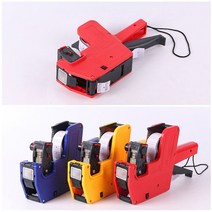 가게 매장 가격표 핸드 가격택 8열 라벨기, 20mm 잉크 5개
