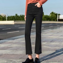 봄 여성용 데님 긴바지 핏예쁜 슬림 부츠컷 팬츠 핏예쁜청 진청 팬츠 봄나들이여행룩 데일리스판