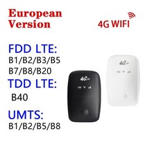 인터넷 라우터 와이파이 m3-e 휴대용 모바일 4g lte cat4 150mbps 카드, 번들1, 하얀, 나는 플러그
