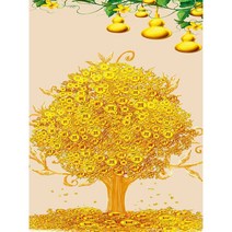 세진 NEW 보석십자수 제품 72가지 신제품 새로운 취미생활 보석 십자수 보석십자수, 34x44 금전을 부르는 황금의나무