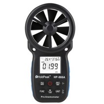 풍속 측정기 풍향계 풍량계 디지털 풍속계 온도계 측정 센서 휴대용, HP-866A-Hol
