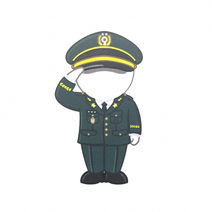 공면 본부 GMHQ 육군 정복 군인 빅 리무버블 스티커