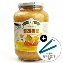 코스트코 국내산 벌꿀로 만든 꽃샘 VONBEE 본비 꿀레몬청 2kg + 이케아 봉지클립(대) 1P