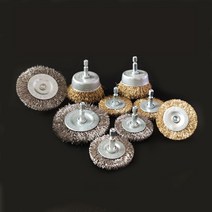 50mm/60mm/75mm 스틸 와이어 브러시 황동 도금 휠 브러시 드릴 로타리 도구 금속 녹 제거 연마 브러시, 03. 65MM A