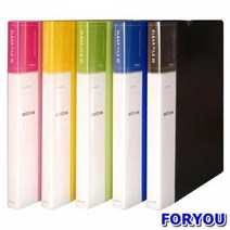 ForU41 모든오피스 클리어화일인덱스 A4 분홍색 박스 40매80개 화일 바인더