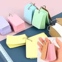 유디씨티 100매 미니 휴대용 메모장 단어장 주황색 학생메모지 두꺼운메모지, 노란색
