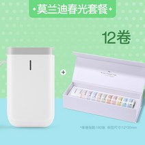 라벨기 라벨부착기 라벨프린터 미니라벨기 라벨스티커 스티커라벨기 Jingchen D11, D11 화이트 모란 디 봄 축제 패키지 라벨 12