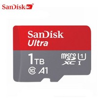 Sandisk micro sd 카드 256g 200 gb 128 64 100 메가바이트/초 메모리 sd/tf 플래시 class10 32 16 microsd for tablet/sm, 1TB-Adapter