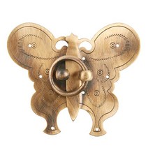 리폼쟁이 / 면판/나비/115X95/대/엔틱/1-22 고가구 옛날장식 문고리 잠금걸고리, 1개