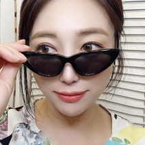 왓썹 고급 패션 인싸 캣츠아이 삼각 복고 여성 선글라스 5252