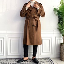 어깨견장 무드 봄 가을 남자 트렌치코트