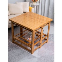 본톤 접이식 식탁 구이 화재 테이블 홈 겨울 다기능 난방 75 단단한 나무 랙 굽고 광장, [06] 8080 두꺼운 탁상 베이킹 레이어