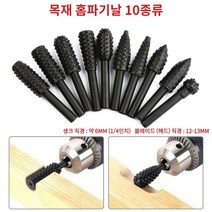 목공예 목재 홈파기날 10가지 모양 세트, 상세페이지 참조