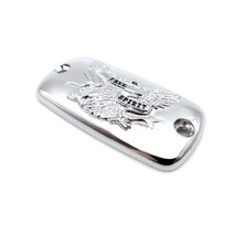 혼다 발키리 골드 윙 1500 1800 VTX 1800 빌렛 알루미늄 용 새로운 오토바이 크롬 브레이크 유체 저수지 캡, 협력사, 1 PC 크롬