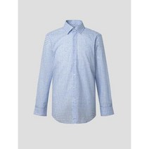 로가디스 [로가디스] [REGULAR FIT] 블루 멜란지 깅엄 체크 셔츠 (MA2264FC3P)