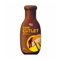 CJ제일제당 백설 돈까스 소스 경양식 레스토랑 전문점 풍미 간지 커틀렛 필수품 255g, 9개