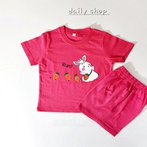 데일리샵KC 런레빗세트 유아동복 키즈 주니어 간절기 데일리 나들이 등원룩 상하복