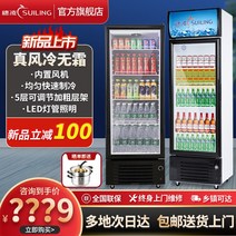 카페쇼케이스 탕후루 반찬 쇼케이스냉장고 Suiling 냉장 디스플레이 캐비닛 슈퍼마켓 냉장고 음료 요구르트 신선한 소형 수직 냉동고 상업용, [01] 라이트박스 포함특가 288L 사이즈 610x5, [01] 0x0x0mm