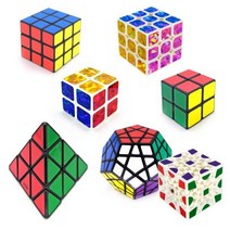 큐브퍼즐 2x2 3x3 칼라 홀로그램 모양큐브 8종, 2x2 큐브퍼즐-칼라