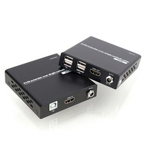 넥스트 KVM HDMI 거리연장기 최대 100M USB 4포트 연장 POE 지원 NEXT-7104KVM EX
