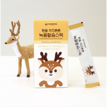 한동녹용연구소 한동 키즈 튼튼 녹용 칼슘 젤리 스틱, 14개입, 4박스