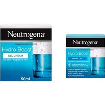 50대영양크림 레티놀 주름 나이트 수분크림 뉴트로지나 Hydro Boost Gel 크림 모이스쳐 Hyaluronic Acid Trehalose for 건성 용 50ml, 젤 크림과 워터 젤 듀오